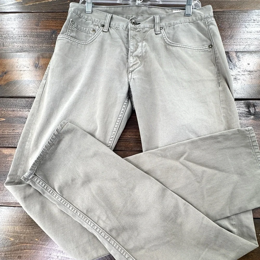 Rag & Bone Men's 33 Distressed Grey Standard Issue Button Fly Fit 2‎ Slim Tag 31